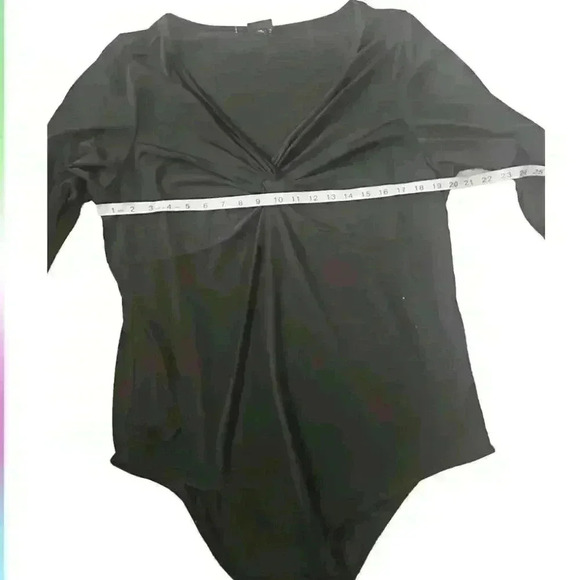 Torrid Womens Black Twist Front Long Sleeve Bodysuit 3 - Picture 13 of 14